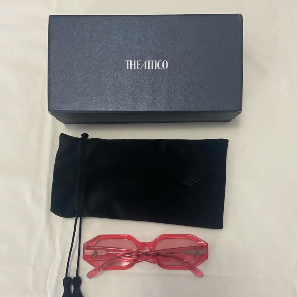 The Attico Acrylic Glasses with Black Pouch and Box